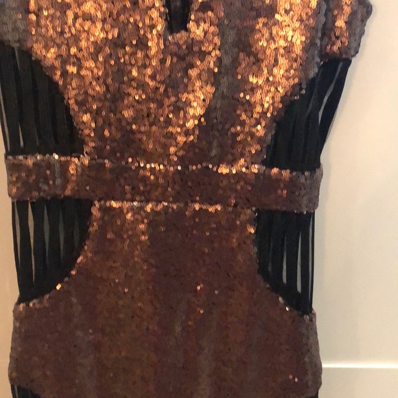 Sequin midi dress. - Picture 3 of 5